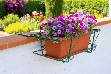 Classic Adjustable Balcony Planter Holder – 5 Sizes & 4 Colors – Load 20 kg