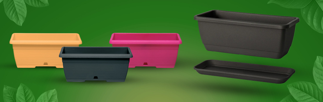 Plastic Flower Pots for Balcony Planters | Le Balconiere Morbidi