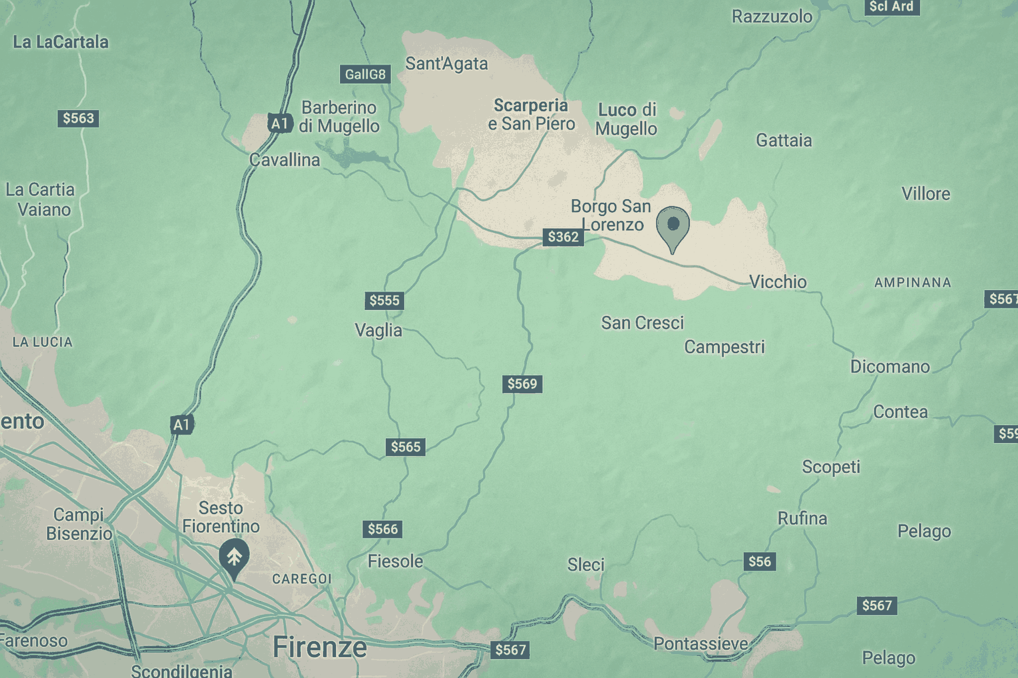 LOCALIZZAZIONE MORBIDI SRL – MUGELLO, FIRENZE